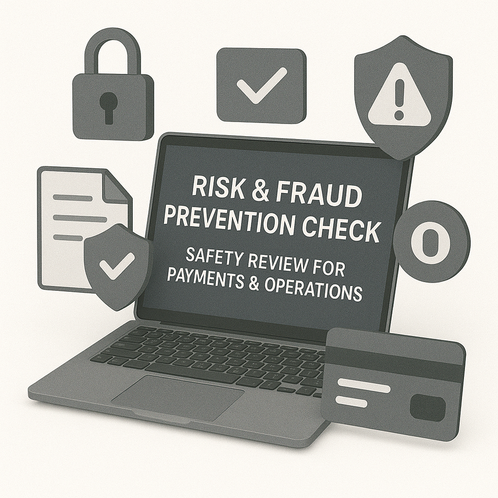 Risk & Fraud Prevention Check — Safety Review for Payments & Operations